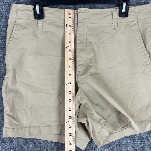 GAP Shorts Womens 12 Beige Downtown Khaki Short Stretch Mid Rise 5" Preppy Dock - Picture 10 of 11